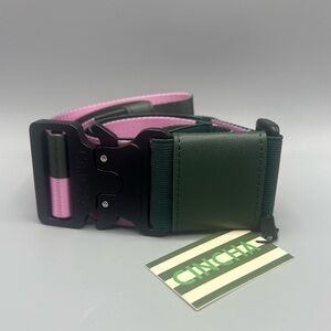 Cincha Travel Green and Pink Stripe Luggage Belt